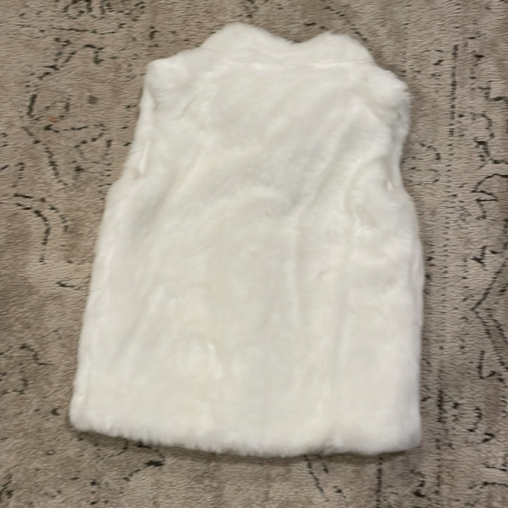 Carter's White Furry Vest for Kids - Picture 3 of 8